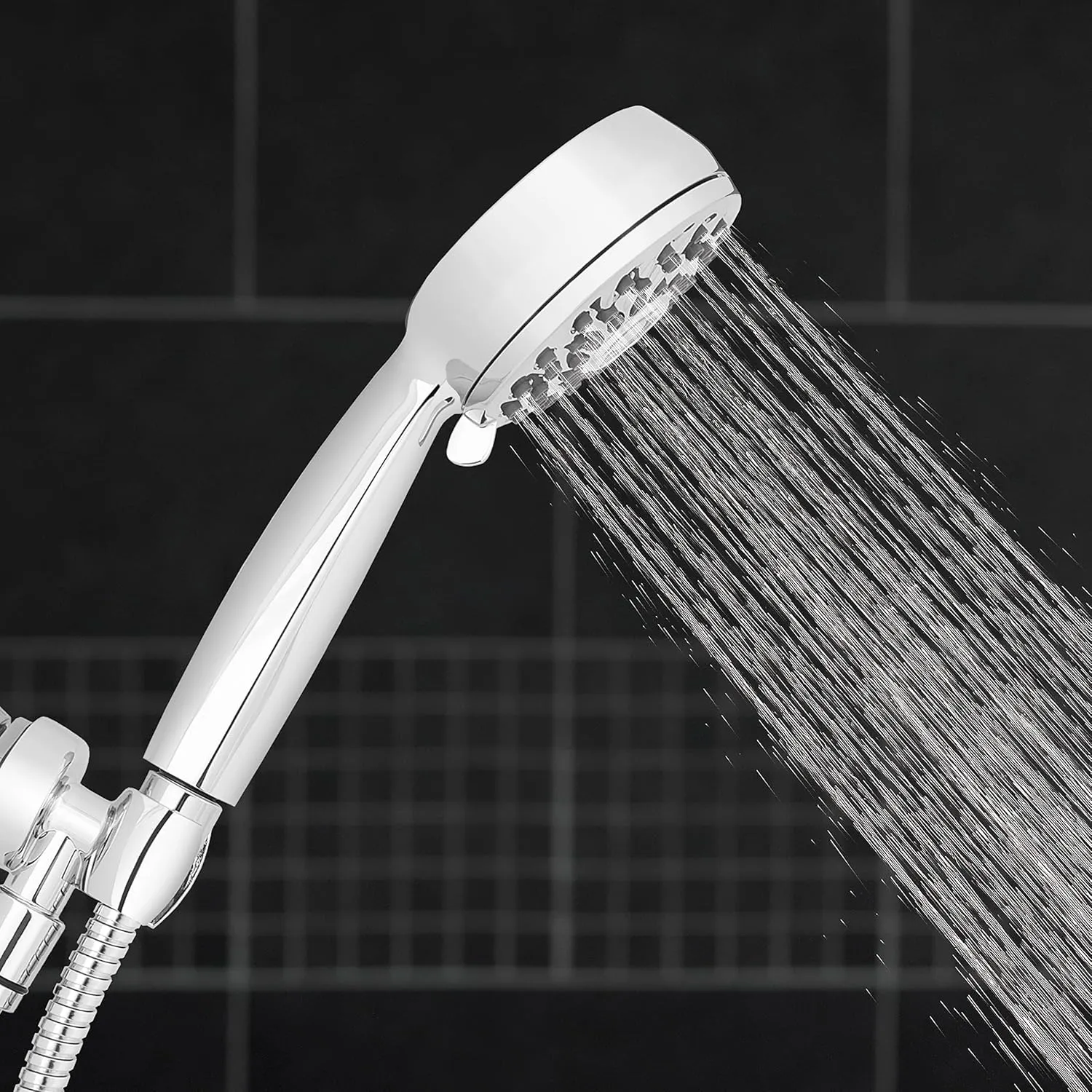 Waterpik High Pressure Hand Held Shower Head With Hose, PowerPulse Massage 7-Mode, Chrome XPB-763ME