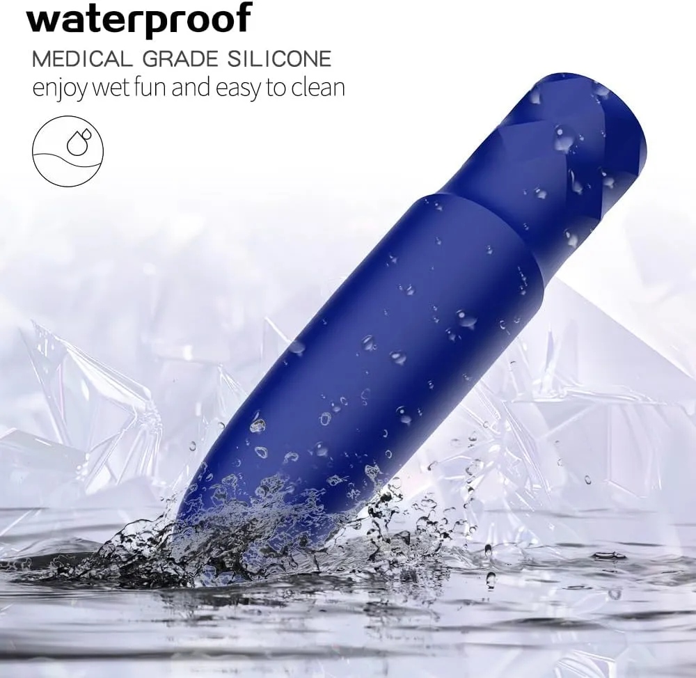 Waterproof 10 Modes Quiet Powerful Handheld Electric Bullet Tool，Bullet Massage Rod Travel Portable Silicone Massage Ball for Women，Pleasure Handheld Personal Bullet Tool for Quick Relaxation S25188