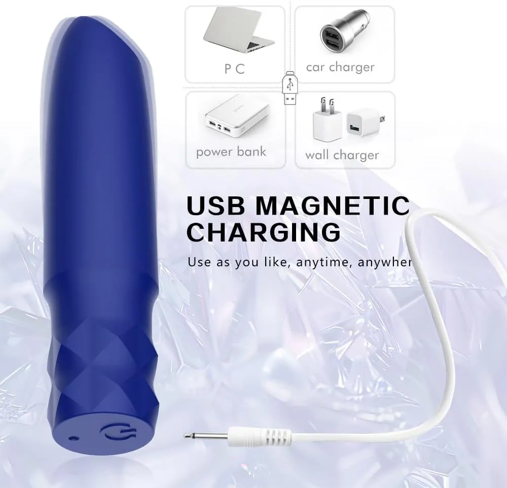 Waterproof 10 Modes Quiet Powerful Handheld Electric Bullet Tool，Bullet Massage Rod Travel Portable Silicone Massage Ball for Women，Pleasure Handheld Personal Bullet Tool for Quick Relaxation S25188