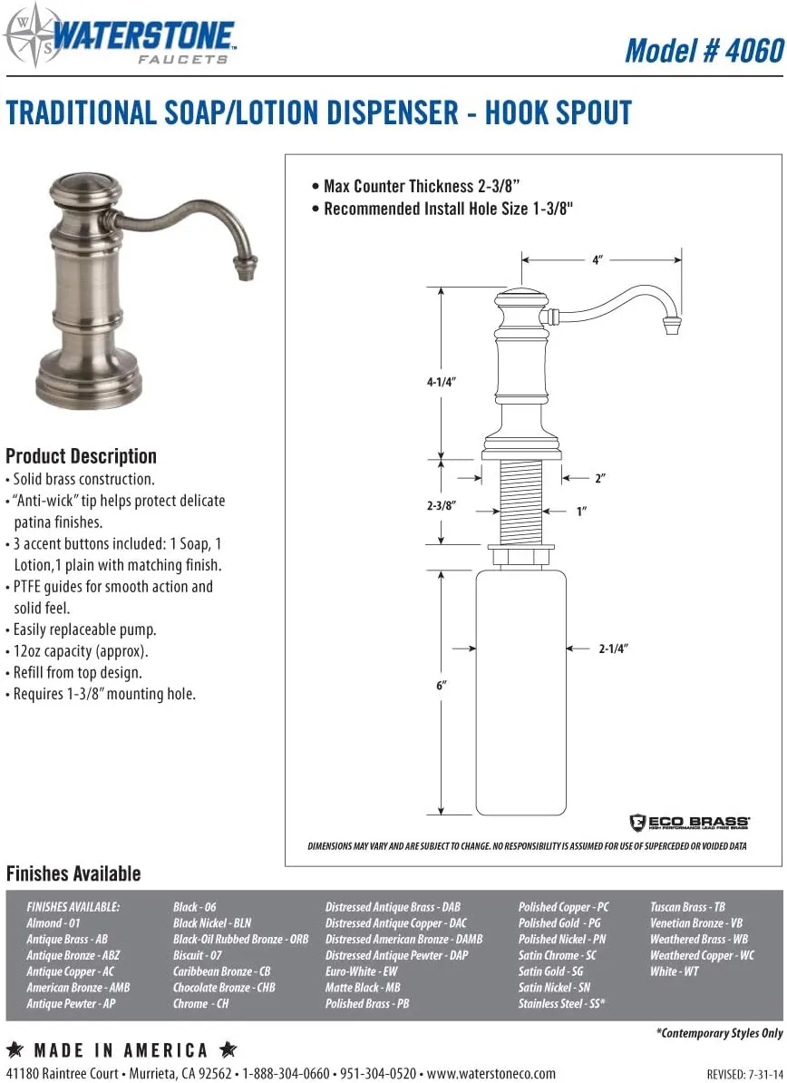Waterstone 6250-3-DAP Annapolis Bridge Faucet - Cross Handles 3pc. Suite Distressed Antique Pewter