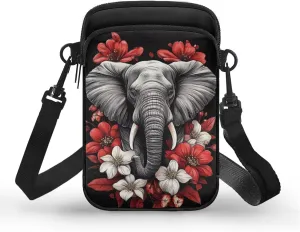 WELLFLYHOM Mini Crossbody Bag Phone Purses Wallet for Women Canvas Messenger Pouch
