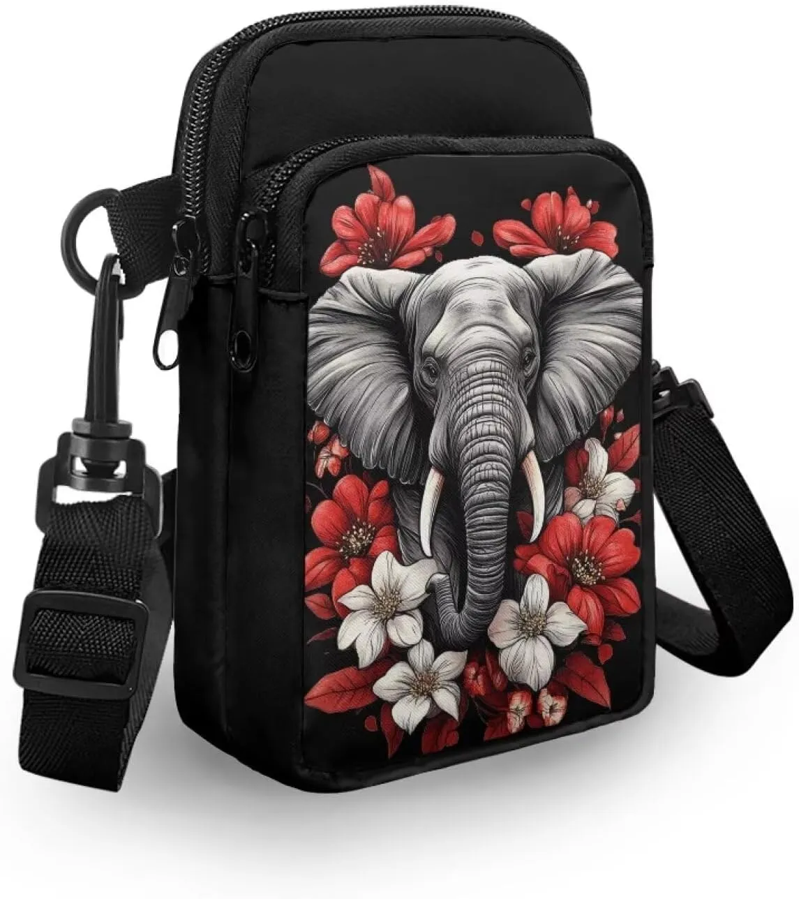 WELLFLYHOM Mini Crossbody Bag Phone Purses Wallet for Women Canvas Messenger Pouch