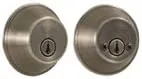 Weslock 372-A Antique Brass Double Cylinder Essentials Deadbolt