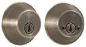 Weslock 372-A Antique Brass Double Cylinder Essentials Deadbolt