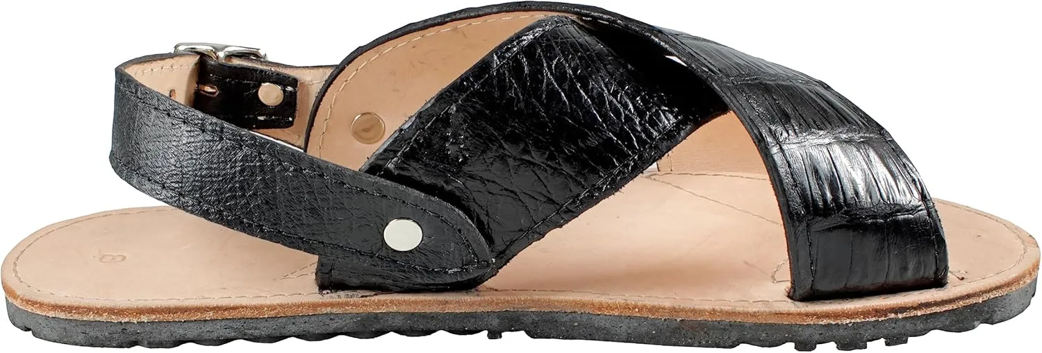White Diamonds Boots Men Exotic Sandals Genuine Crocodile Leather Huaraches Piel Cocodrilo