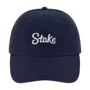 White on Navy 6-Panel Dad Hat