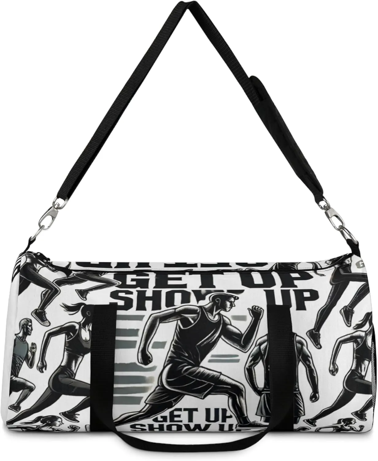 White runner gym bag | The Grind duffle for clarity, movement, and structured performance
