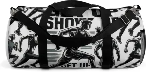 White runner gym bag | The Grind duffle for clarity, movement, and structured performance