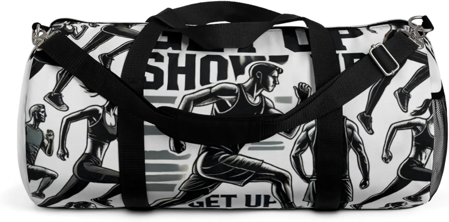 White runner gym bag | The Grind duffle for clarity, movement, and structured performance