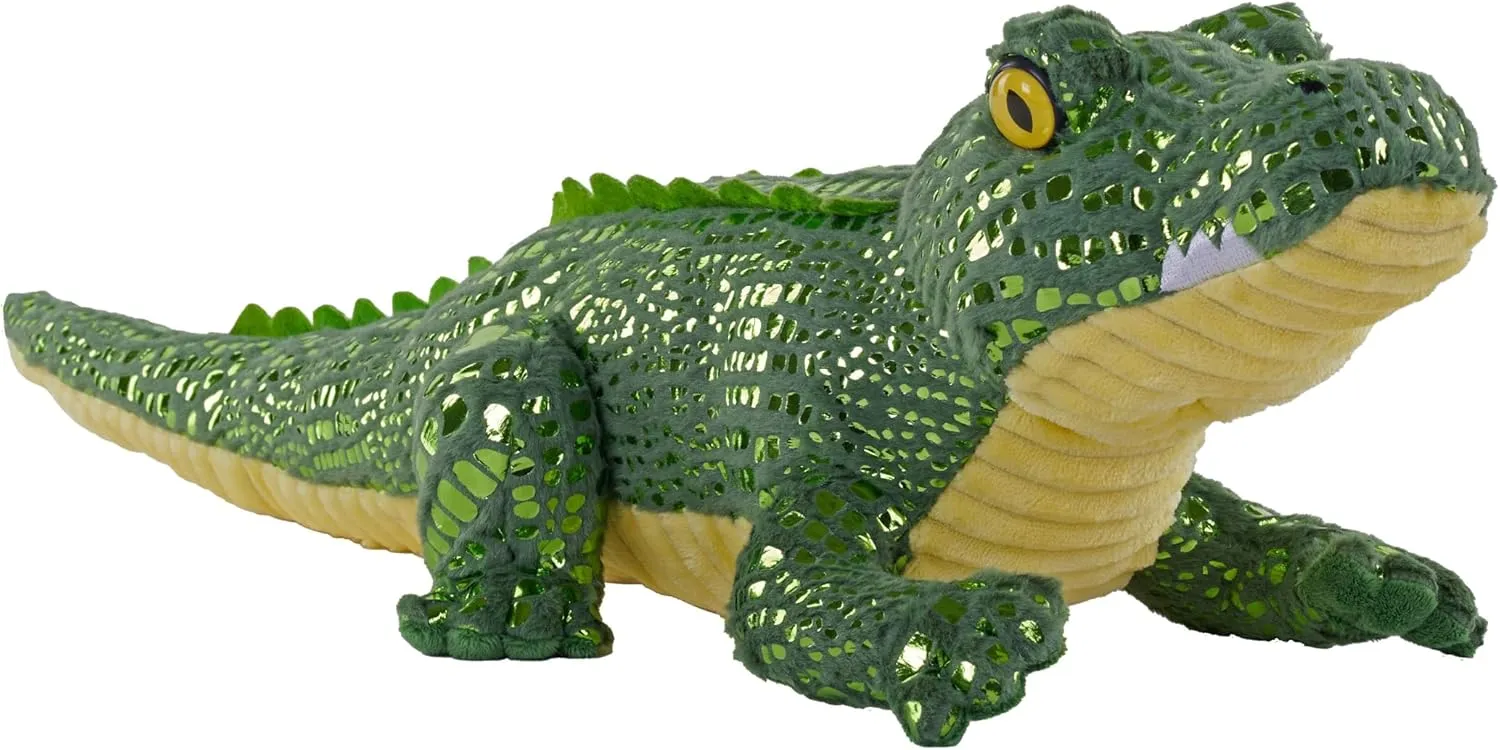Wild Republic Foilkins, Crocodile, Stuffed Animal, 12 inches, Gift for Kids, Plush Toy, Fill is Spun Recycled Water Bottles