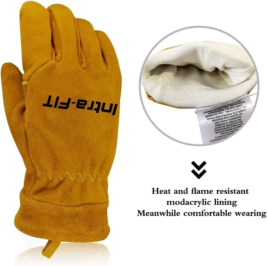 Wildland Fire Fighter Glove,NFPA 1977 Heat Resistance,Flame Resistance,Fire-fighting Gloves for Safety and Protection