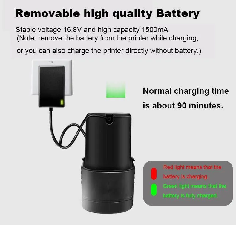 Wireless Mini Handheld Printer - Automatic Portable Printing Device