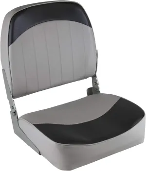 Wise 8WD734PLS-664 Standard Low Back Boat Seat, Grey/Charcoal