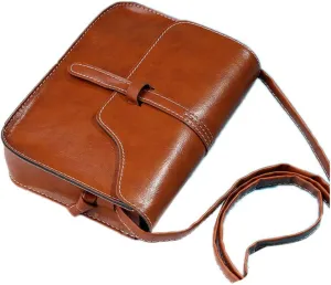 Women Cross Body Bag Square PU Leather Shoulder Bag Mini Crossbody Bag Travel Wallet