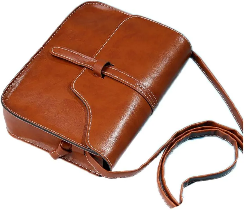 Women Cross Body Bag Square PU Leather Shoulder Bag Mini Crossbody Bag Travel Wallet