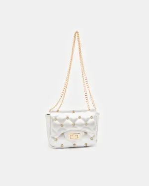 Women Silver Embellished Crossbody Bag