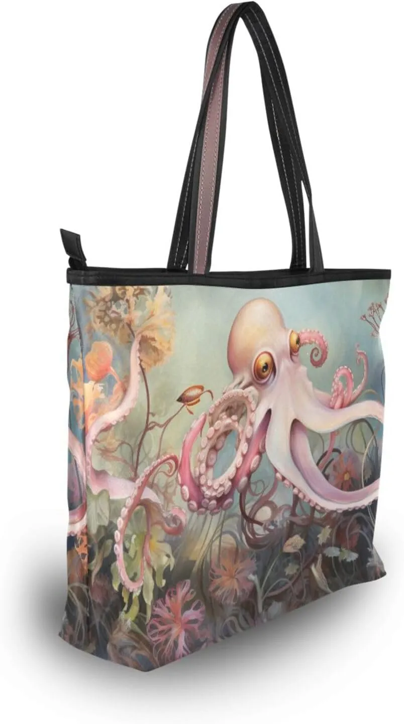 Women Tote Bag, Large Shoulder Hobo Bags Casual Handbags Big Capacity Shopping Work Bag for Vacation, 45