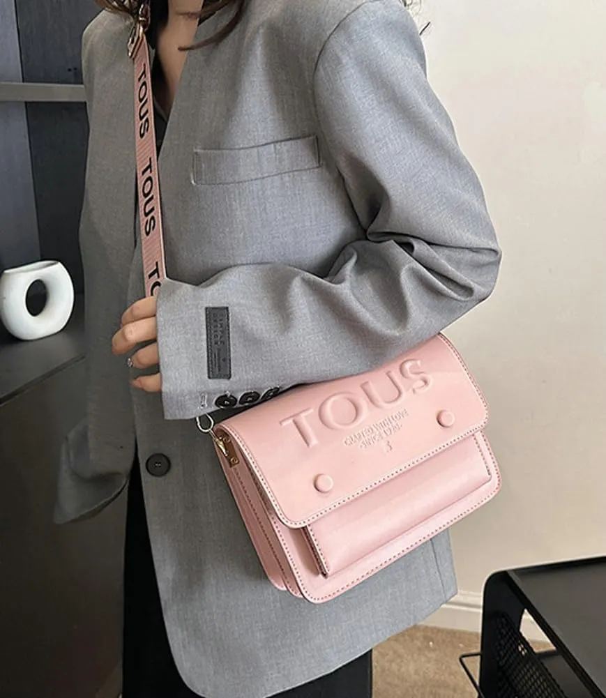 Women Trendy PU Leather Crossbody Bag Mini Square Shoulder Purse Solid Color Underarm Handbag Travel Commuting