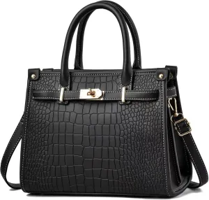 Women's Crocodile Satchel Handbag, Satchel Purse Shoulder Handbag, Top Handle Tote Handbags