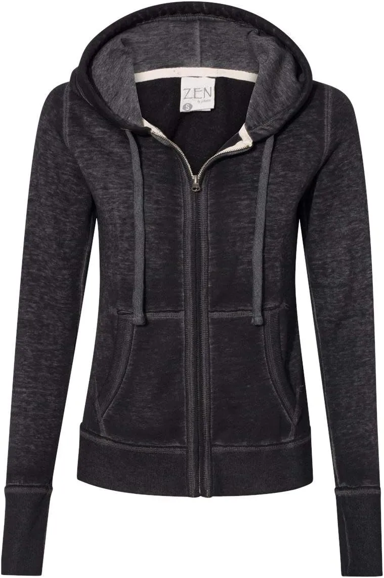 Women's Ladies Zen Full Zip Hooded Sweatshirt