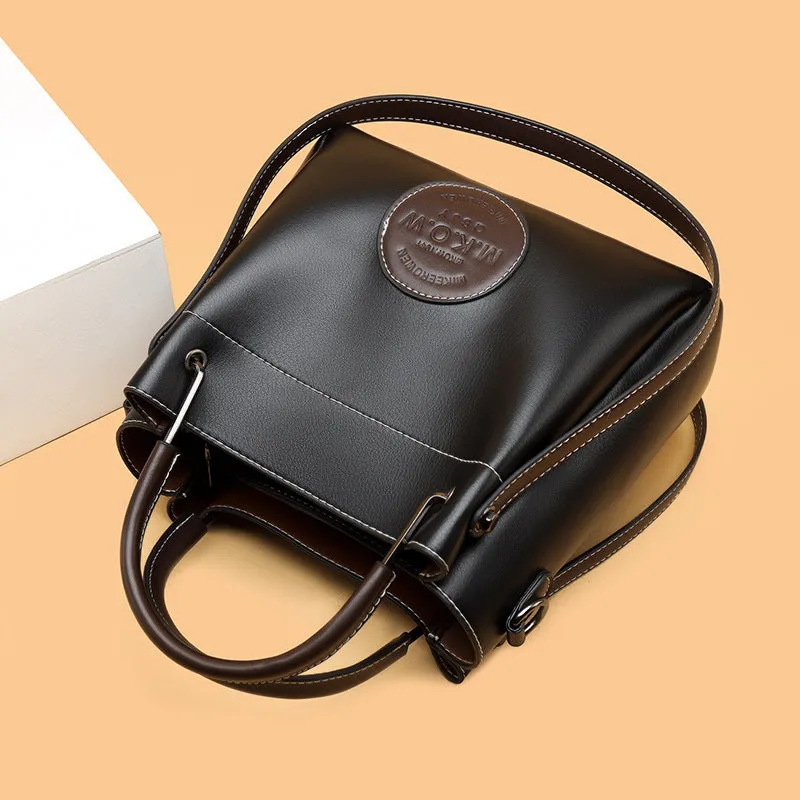 Women's Large-Capacity Shoulder Bucket Bag