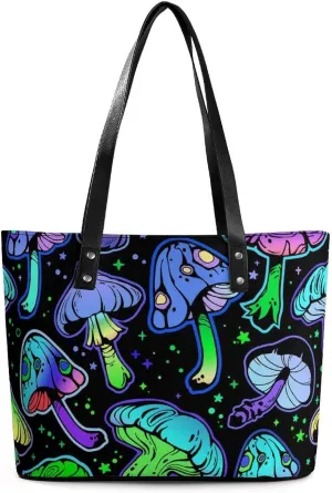 Women's Leather Large Capacity Work Tote Bags Handbags Big Commuter Bag