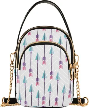 Women's Wave Cross Body Chest Bag, 52 inch Gold Chain Shoulder Handbag Purse