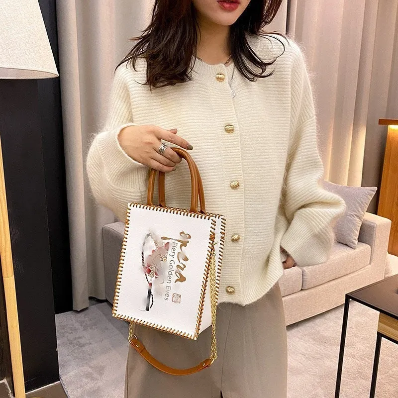 Woven Fashion Printed Handmade Material National Crossbody Bags