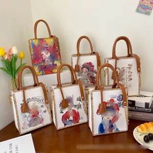 Woven Fashion Printed Handmade Material National Crossbody Bags