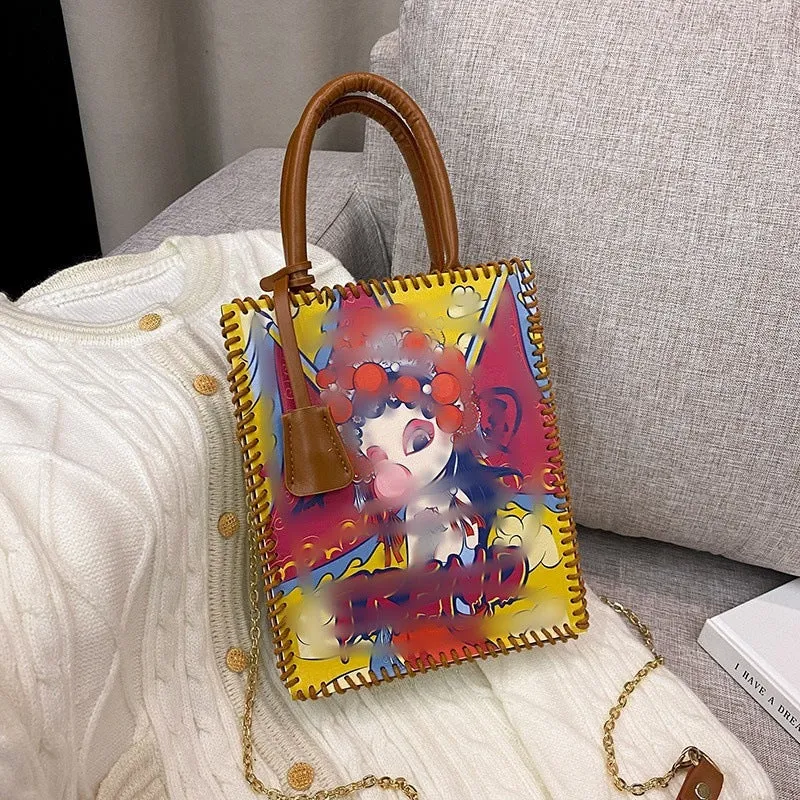 Woven Fashion Printed Handmade Material National Crossbody Bags