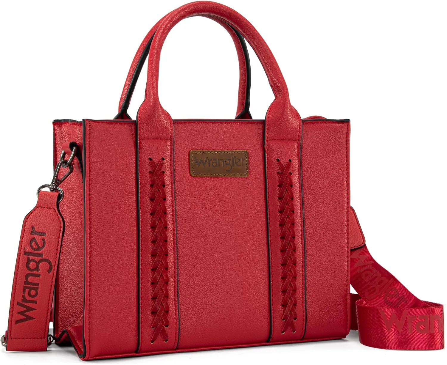 Wrangler Medium Tote Bag for Women Designer Satchel Handbags Top-handle Purses with Strap