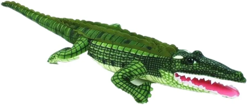 XICHEN® 39" Lifesize Green Adorable Crocodile Soft Plush Toys, Large Stuffed Animals
