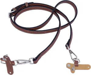 XKE-X Purse Strap Kit Replacement, Adjustable Leather Handbag Shoulder Bag Crossbody Strap for Long cham Le P- lia-ge Mini Pouch Women(Brown Silver)