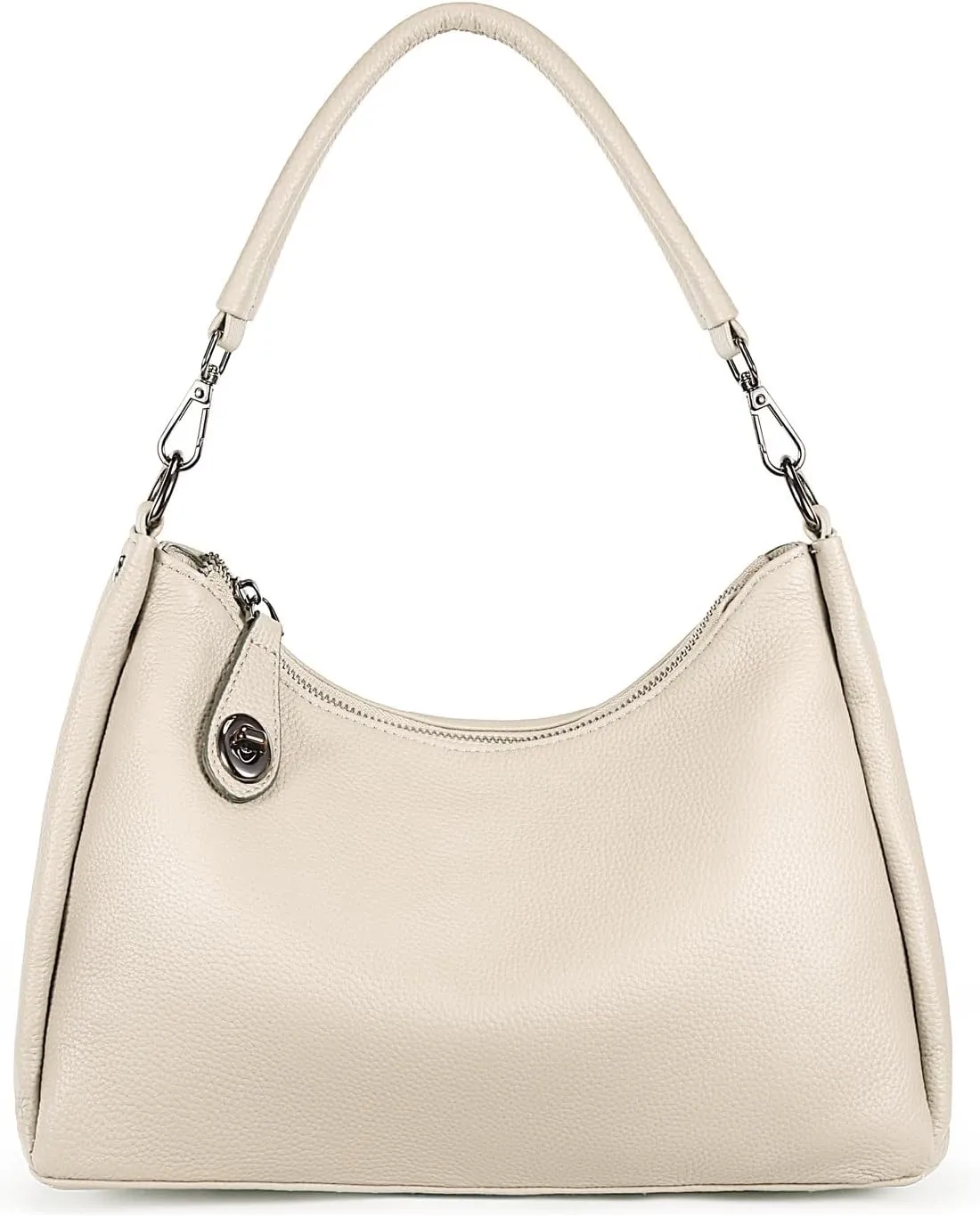 YALUXE Women’s Real Cowhide Leather Shoulder Bag Underarm Handbag Trendy Purse Anti-theft Pocket