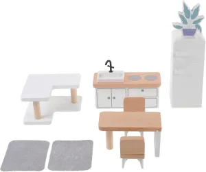 YARNOW 1set Dollhouse Furniture Cute Decorative Accessories for Kitchen Bedroom for Miniature Homes of Models