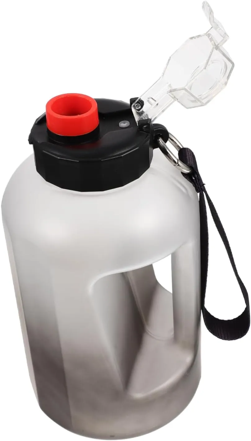 YARNOW Capacity Gradient Water Bottle Portable Jug Lid for Sports Gym Outdoor Activities Easy One-handed Opening and Hand Strap for Convenient Use