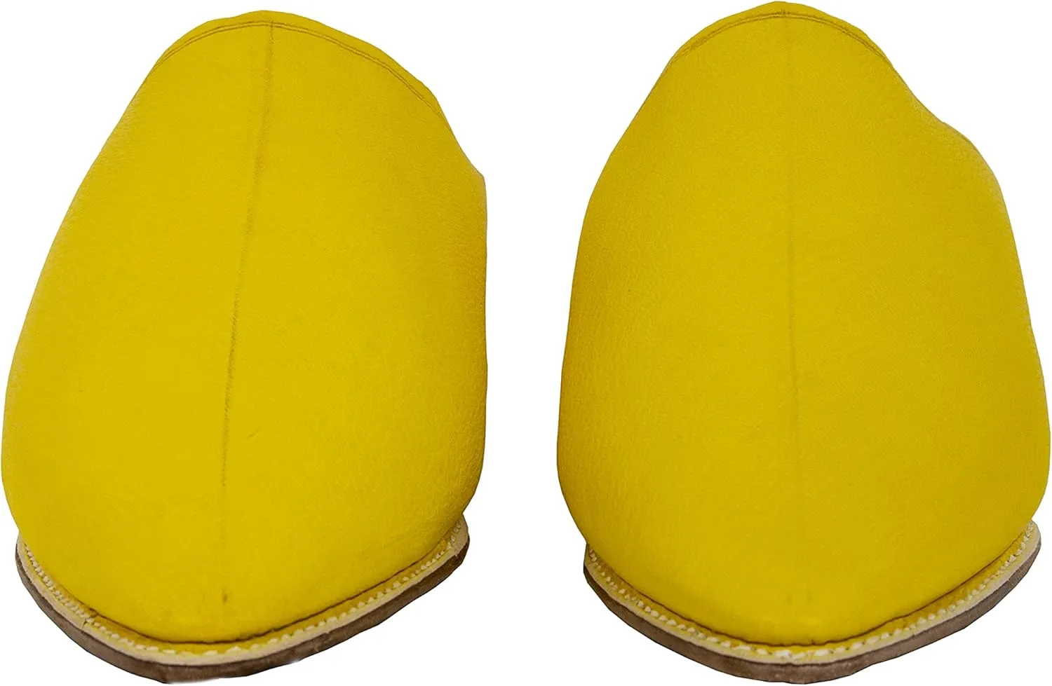 ZIWANIA Art Of Handmade Men's Slippers - Premium Yellow Moroccan Babouche, Classic Pointed Toe, Traditional Leather, Emblematic