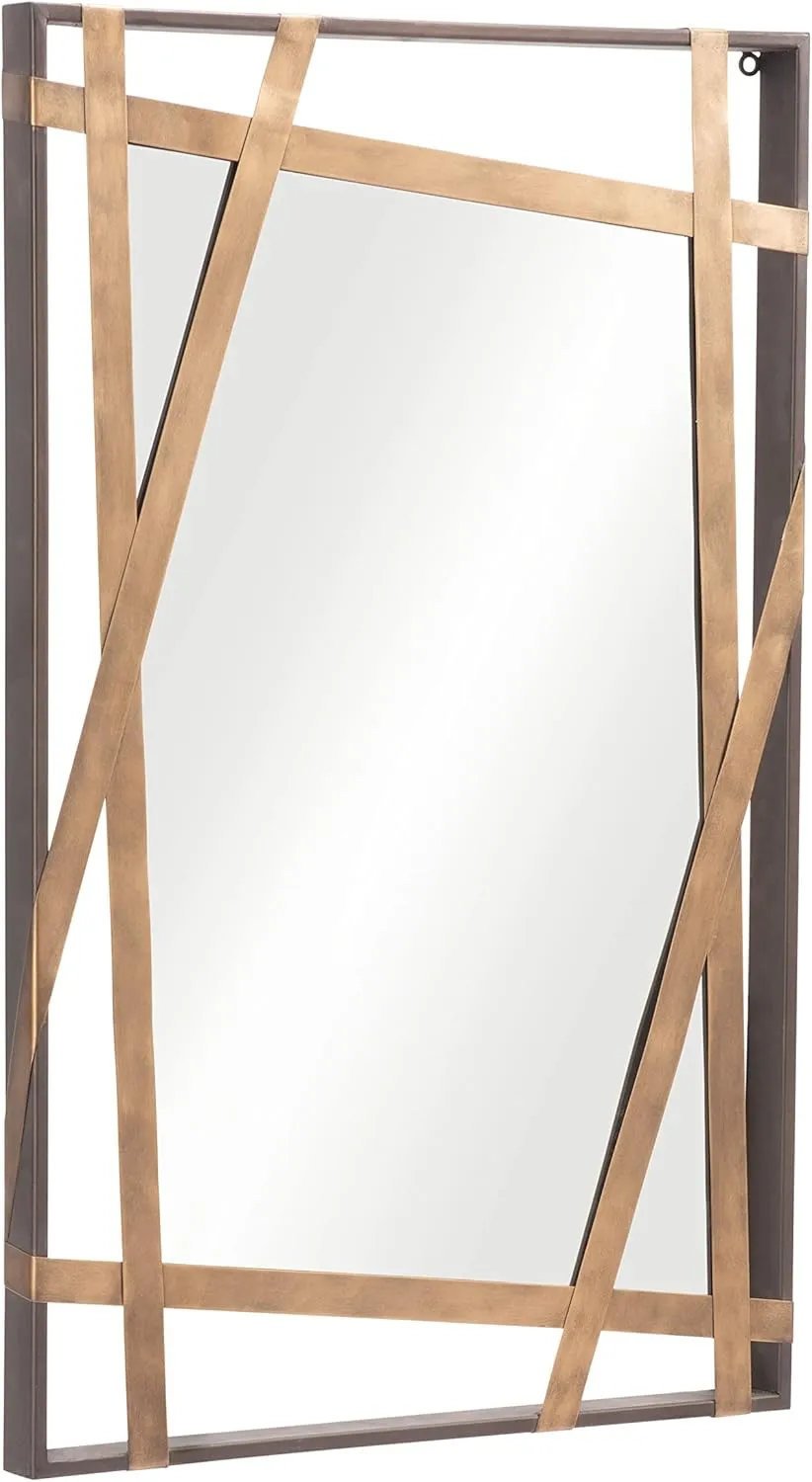 Zuo Tolix Mirror Antique Gold & Black